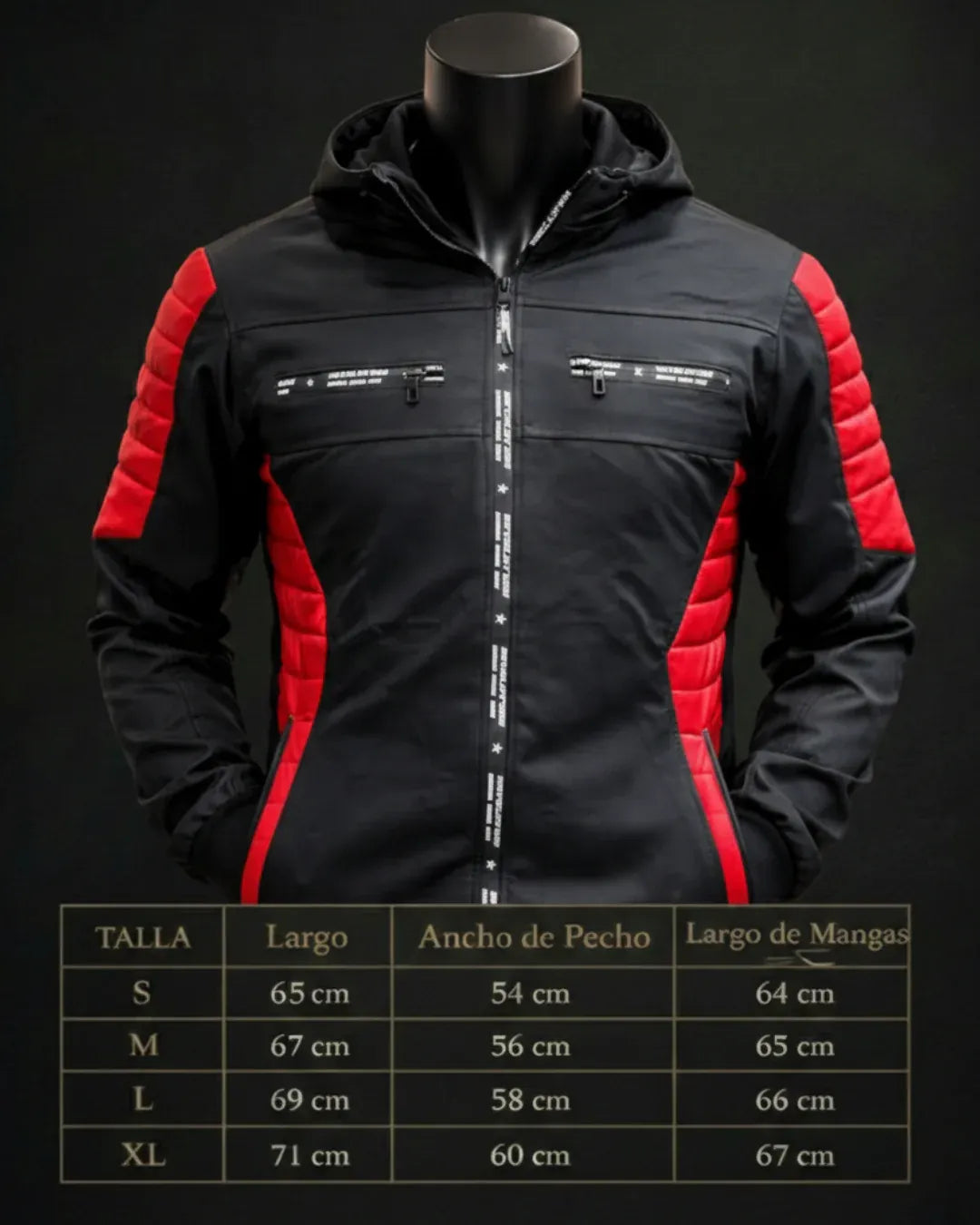 Chaqueta Biker RED — Presencia que Impone