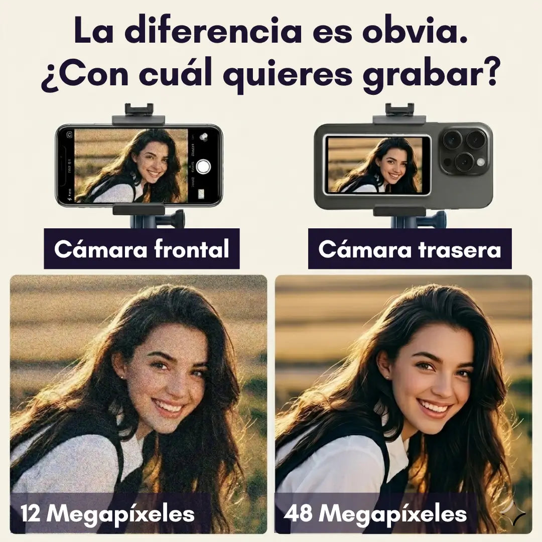 SelfiePro™ - Monitor Magnético para Selfies y Videos Profesionales