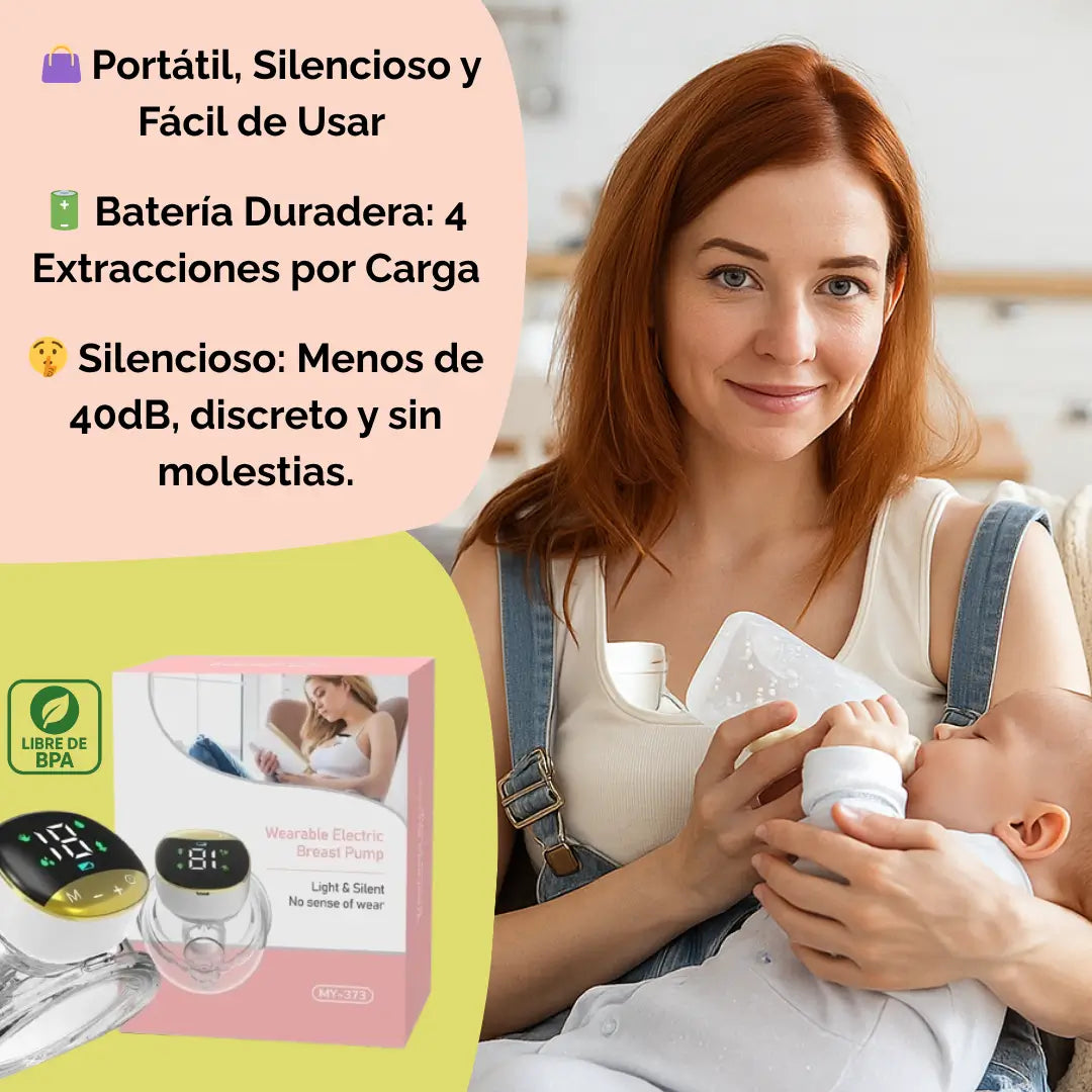 Extractor de Leche Manos Libres MY-373™ Extrae Leche Sin Detener Tu Día - Tiendas La Gran Latina