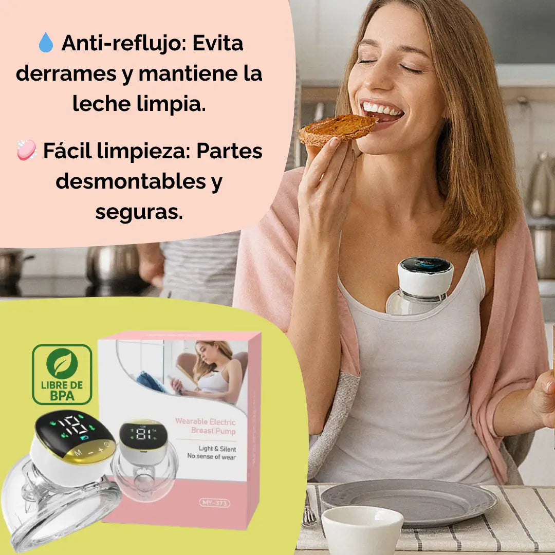 Extractor de Leche Manos Libres MY-373™ Extrae Leche Sin Detener Tu Día - Tiendas La Gran Latina