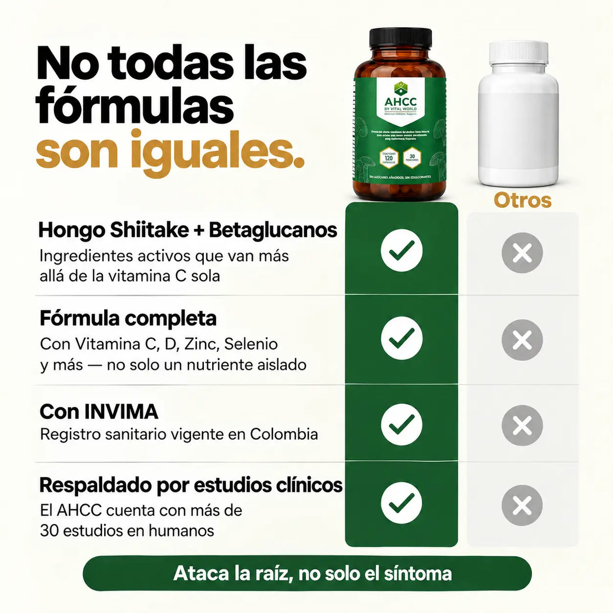 AHCC by Vital World — Apoyo Inmune con Hongo Shiitake y Betaglucanos
