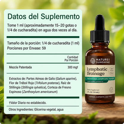 <b>Drenaje Linfático Nature's Sunshine — Gotas Naturales</b>