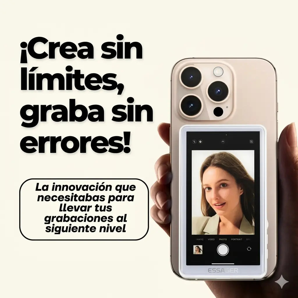 SelfiePro™ - Monitor Magnético para Selfies y Videos Profesionales