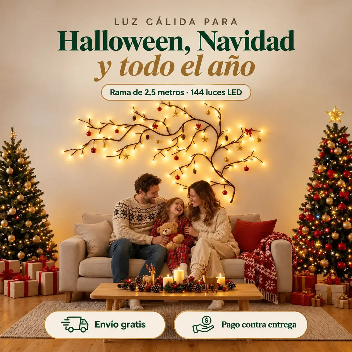 Luces LED Ramas de Sauce: Ilumina tu Hogar con Calidez y Estilo