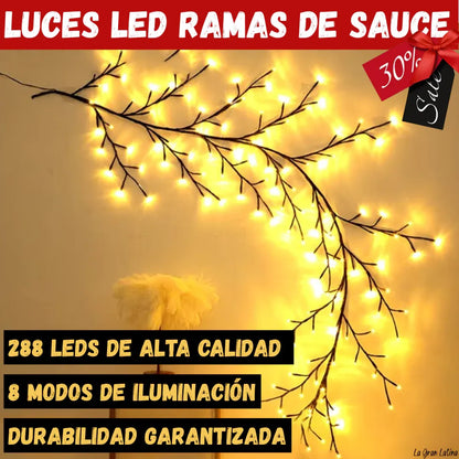 Luces LED Ramas de Sauce: Ilumina tu Hogar con Calidez y Estilo - Tiendas La Gran Latina