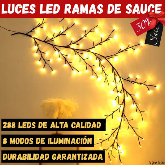 Luces LED Ramas de Sauce: Ilumina tu Hogar con Calidez y Estilo - Tiendas La Gran Latina
