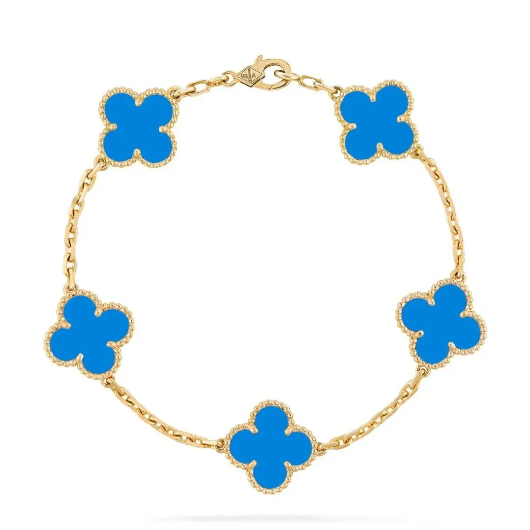 Pulsera Trébol Baño de Oro 18K – Buena Suerte, Elegancia y Estilo - Tiendas La Gran Latina