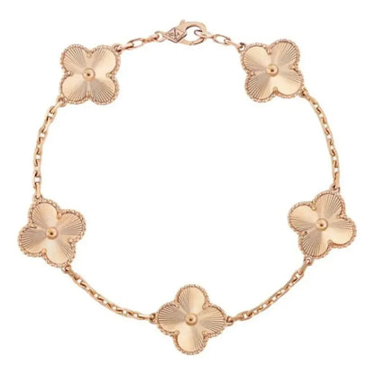 Pulsera Trébol Baño de Oro 18K – Buena Suerte, Elegancia y Estilo - Tiendas La Gran Latina