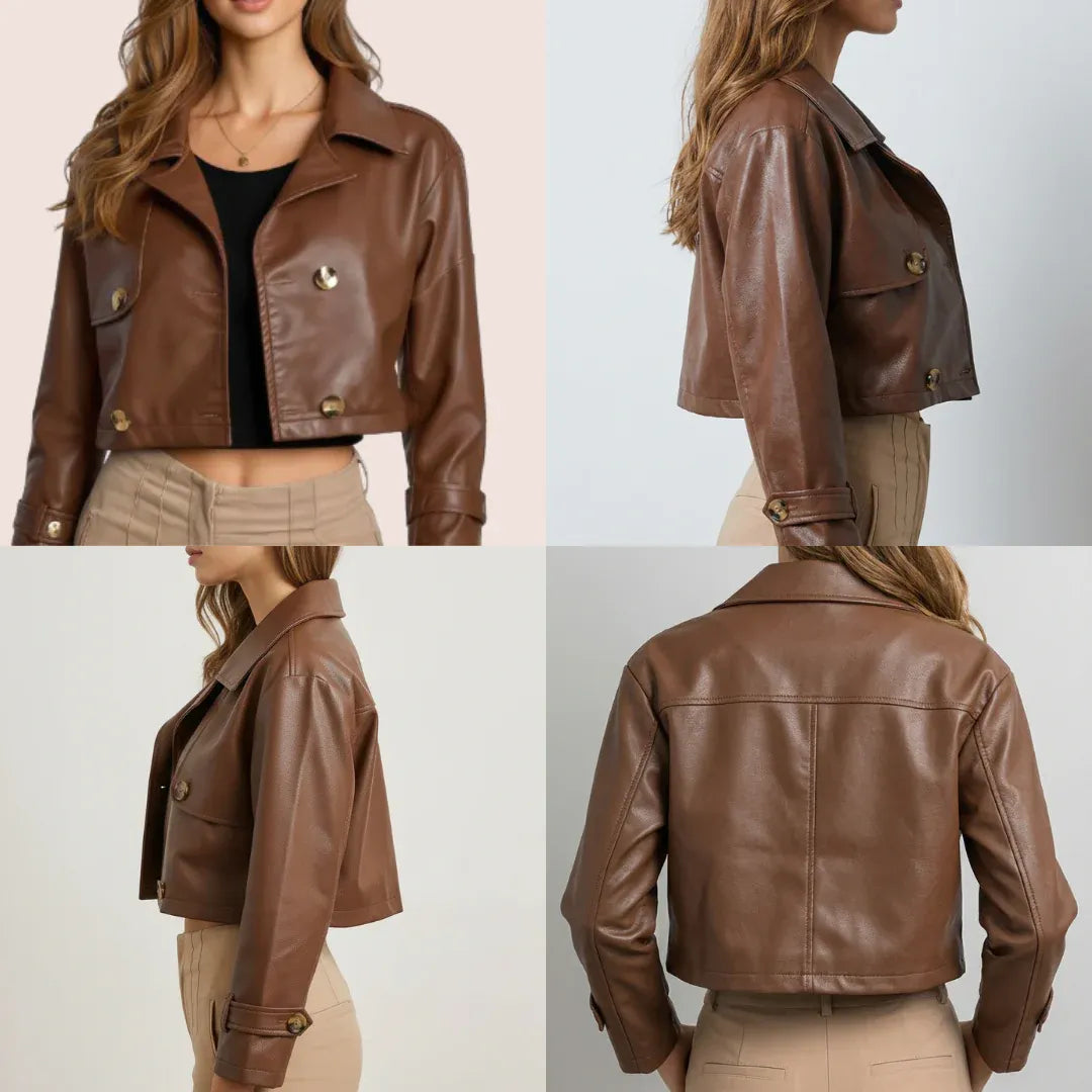 Chaqueta Corta LUCÍA – Estilo Italiano Moderno